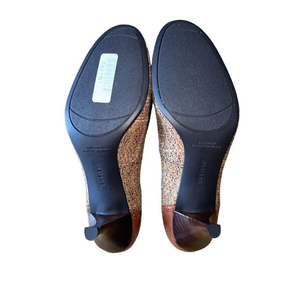 Enzo Angiolini Flexo Keiran Medium Brown Fabric Round Toe Pumps Wmns Sz 10 READ - Picture 11 of 13